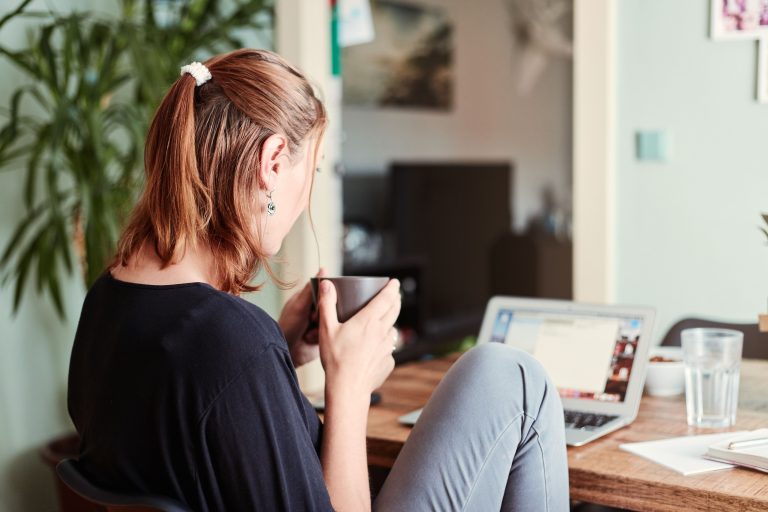 Woman on laptop Affiliate Marketing